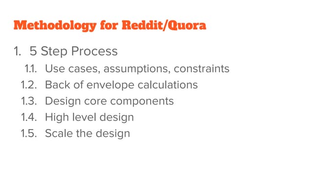 Reddit/Quora Software System Design