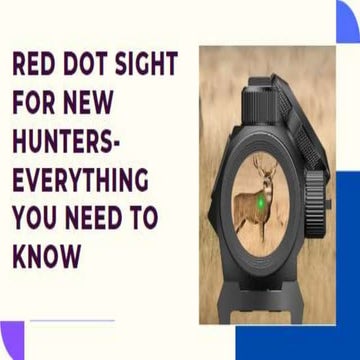 Red Dot Sight For New Hunters-Everything You Need To Know