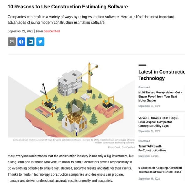 10 Reasons to Use Construction Estimating Software | PDF