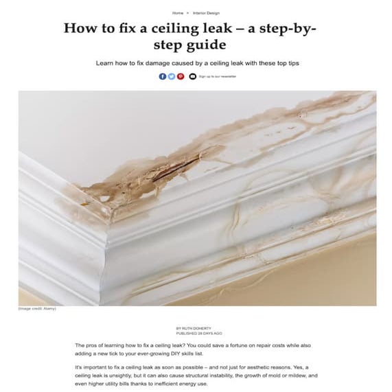 How to fix a ceiling leaka stepbystep guide PDF