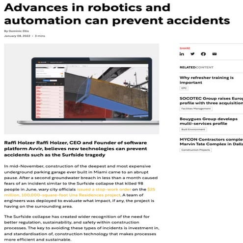 Advances in robotics and automation can prevent accidents | PDF