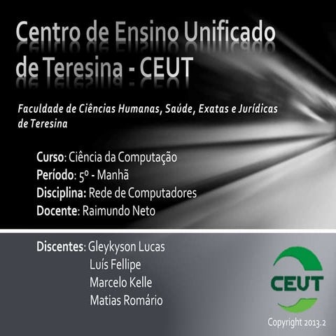 Rede de Computadores - Cabo Coaxial