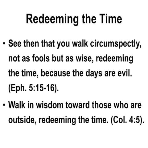 Bible teaching time stewardship | PPTX