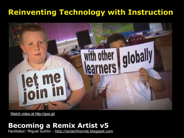 Redefining Technology with Instruction