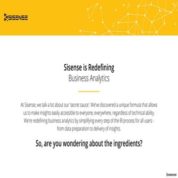 Sisense is Redefining Business Analytics 