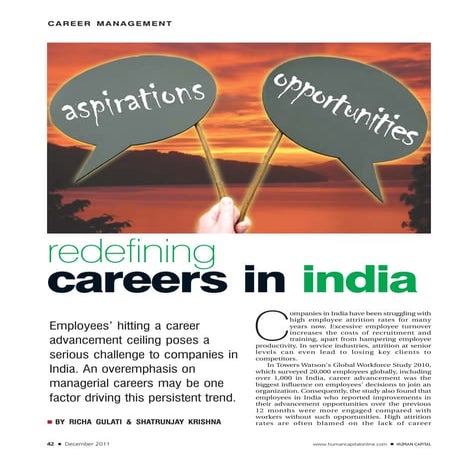 Redefining careers in india