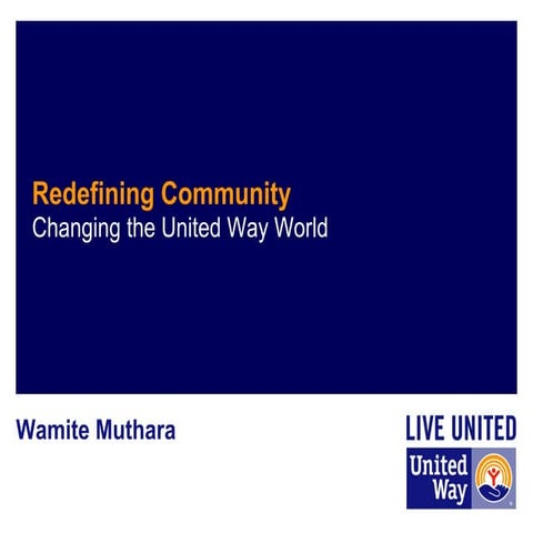 Redefining Community