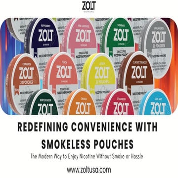 Redefining Convenience with Smokeless Pouches