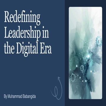Adapting Leadership Styles In The Digital Era | PPTX