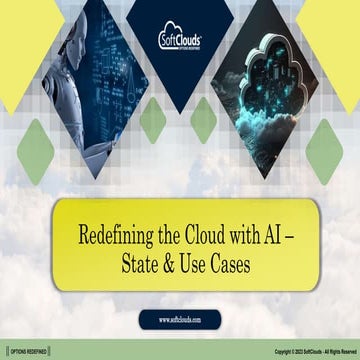 Redefining the Cloud with AI – State & Use Cases​ | SoftClouds