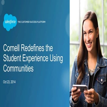 Redefining the Student Experience Webinar with Cornell University