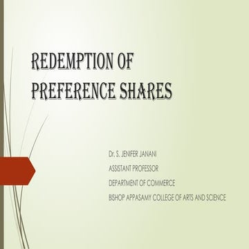 REDEMPTIONS OF PREFERENCE SHARES AC.pptx