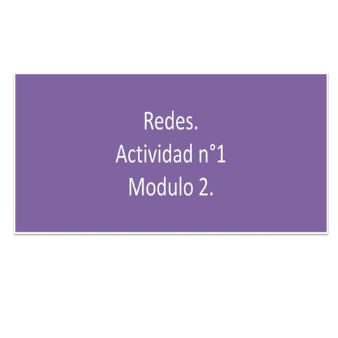 Redes