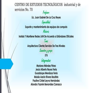 cliente servidor de 3 niveles