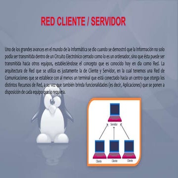 REDES CLIENTE-SERVIDOR | PPTX