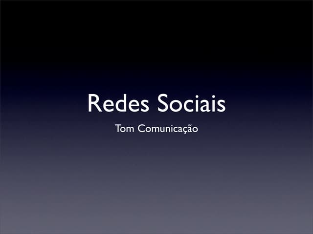 Redes Sociais
