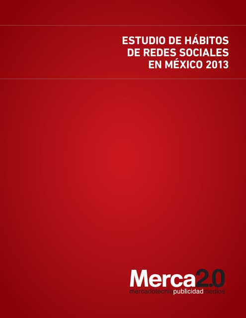 Estudio de hábitos de Redes Sociale...