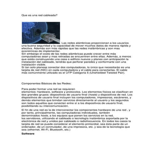 Redes cableadas | PDF