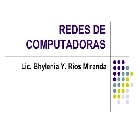 Redes de computadoras