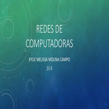 Redes de computadoras