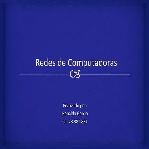 Redes de computadoras