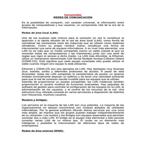 Redes de comunicación