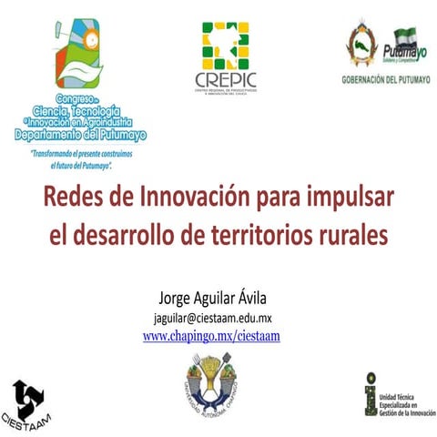 Redes de innovación para impulsar el desarrollo de territorios rurales