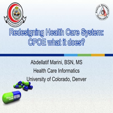 Redesign Health Care Delivery