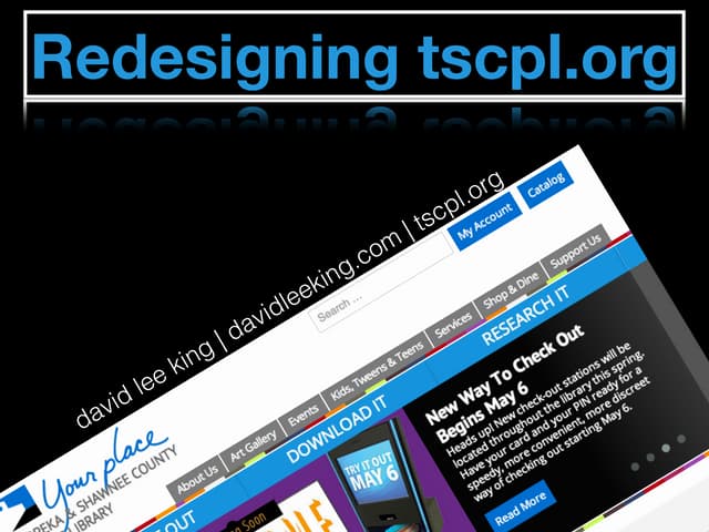 Redesigning tscpl.org - a library website
