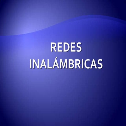 Redes inalambricas