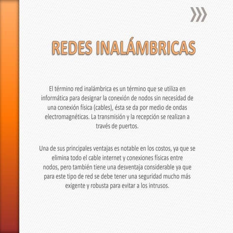 Redes inalámbricas