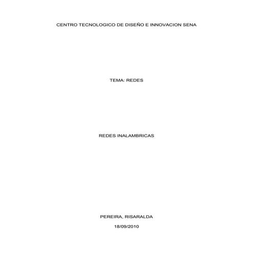 Redes inalámbricas 1