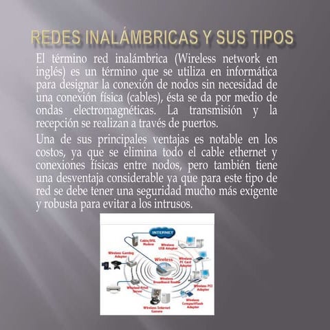 Redes inalámbricas y sus tipos
