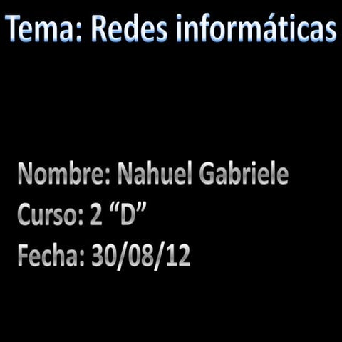 Redes informaticas ng