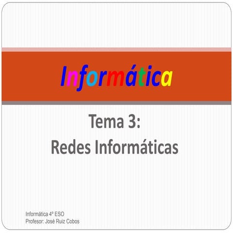 Redes informáticas 4 eso