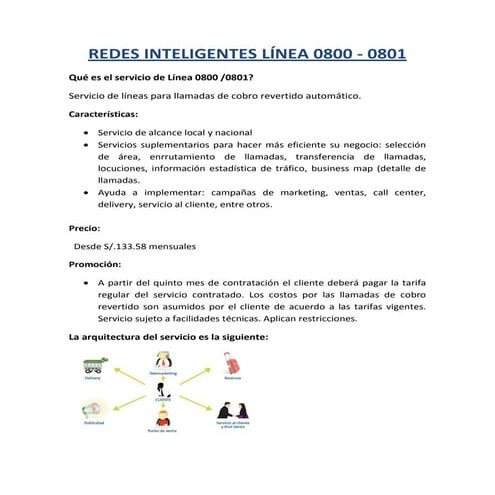 Redes inteligentes línea 0800