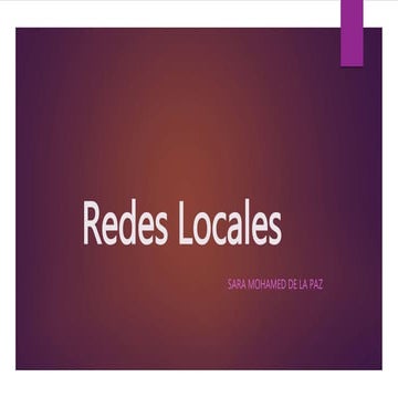 Redes locales. 