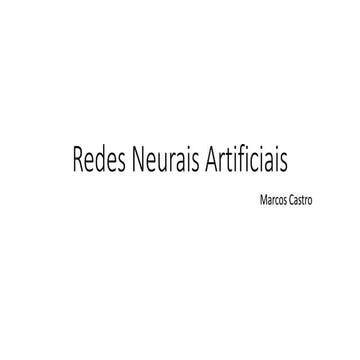 Redes Neurais Artificiais