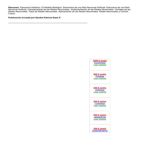 Redes Neuronales