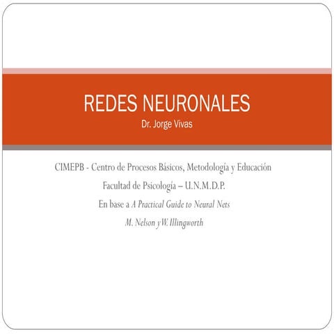 Redes neuronales