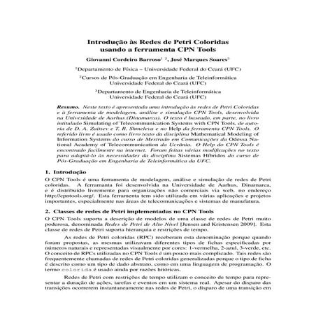 Redes petri (tutorial cpn tools) | PDF