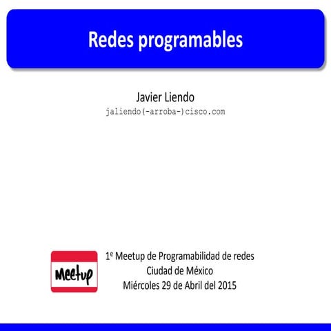 Redes programables v1.0