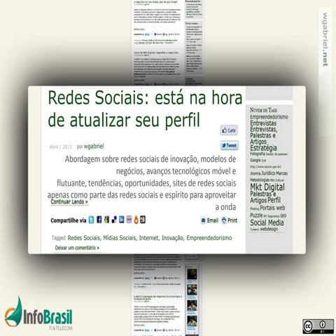 Redes sociais - está na hora de atualizar seu perfil
