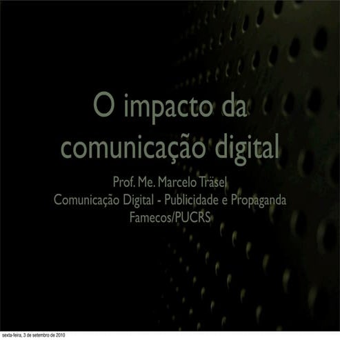 Impacto das mídias sociais