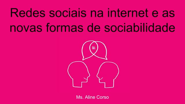Redes sociais na internet e as nova...