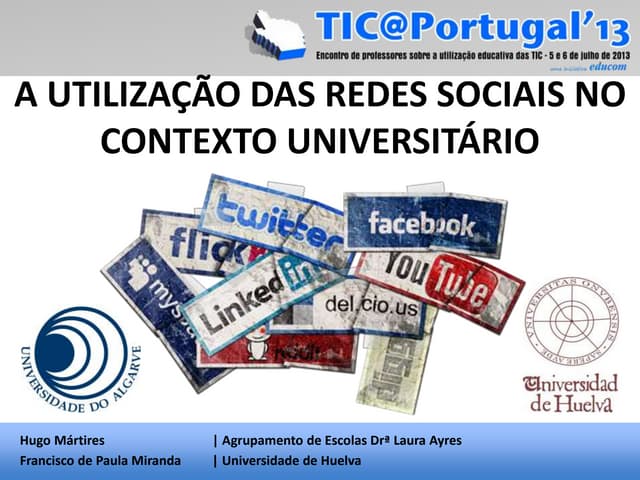 Redes sociais na universidade - TIC...