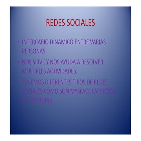 Redes Sociales