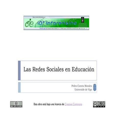 Las Redes Sociales en Educación