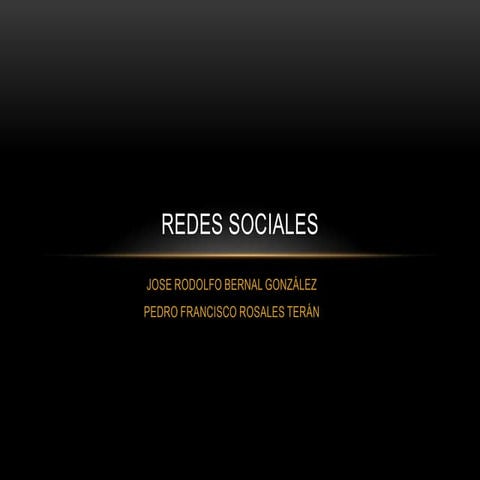 Redes sociales
