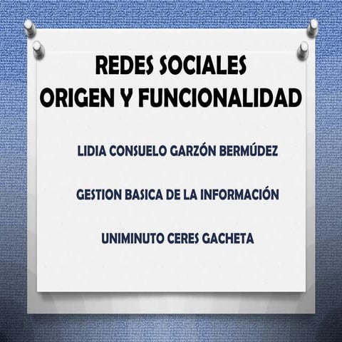 Redes Sociales Origen y Funcionalidad